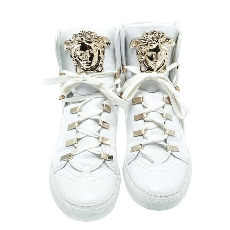 versace white tops|high top Versace shoes.